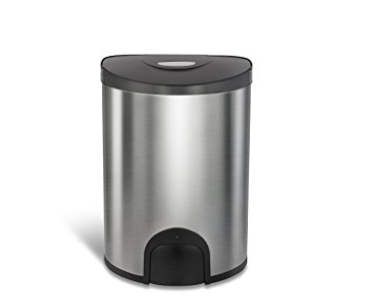 ถังขยะสแตนเลส เปิดปิดอัตโนมัติ Stainless Steel Toe Tap Trash Can ขนาด 12 ลิตร ถังขยะสแตนเลส เปิดปิดอัตโนมัติ Stainless Steel Toe Tap Trash Can ขนาด 12 ลิตร