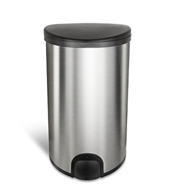 ถังขยะแสตนเลส ระบบสัมผัสอัตโนมัติ Sensor Stainless Steel Toe Tap Trash Can ขนาด 50 ลิตร